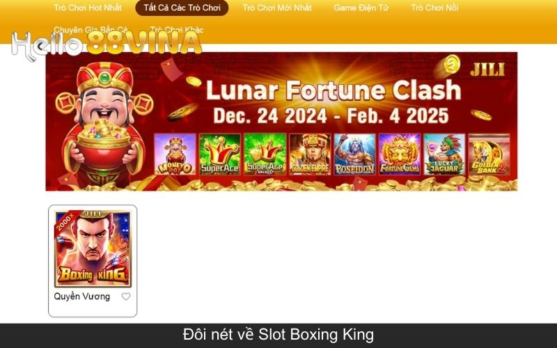 Đôi nét về Slot Boxing King