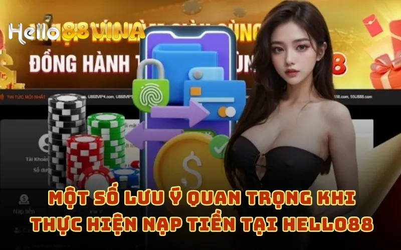 Một số lưu ý quan trọng khi thực hiện nạp tiền tại HELLO88